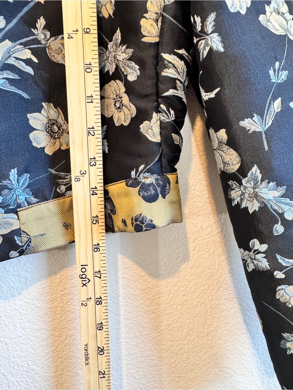 Urban Outfitters Floral Jacquard Cropped Trucker Jacket Western Tapestry S H70 - Picture 6 of 9